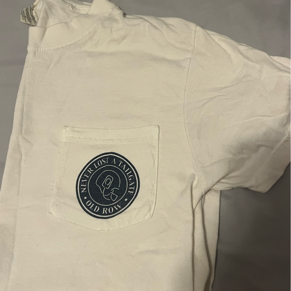 Old Row White Short Sleeve Tee